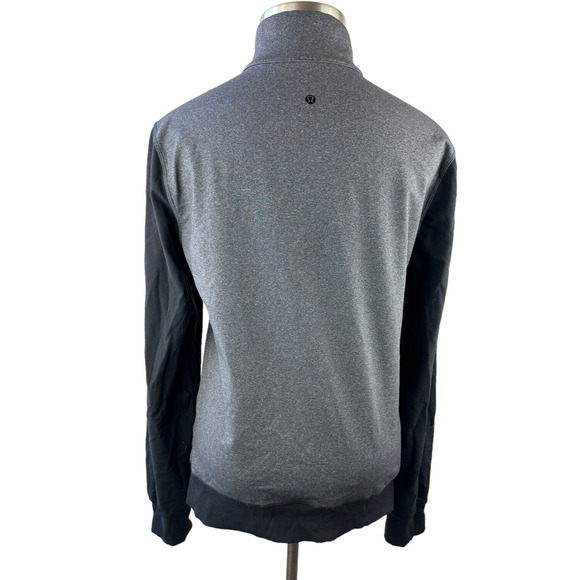 Lululemon Post Gravity Jacket Full Zip Heathered Black Gray Men's Size Large - Picture 14 of 16